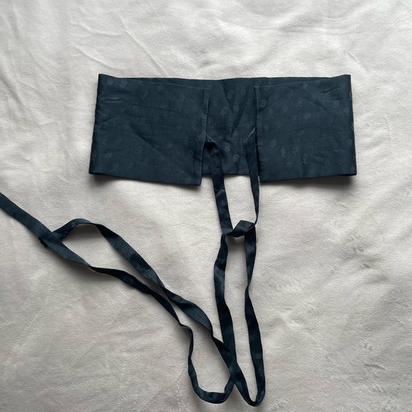 Zara forest green bra top - tie in the back - Picture 2 of 4